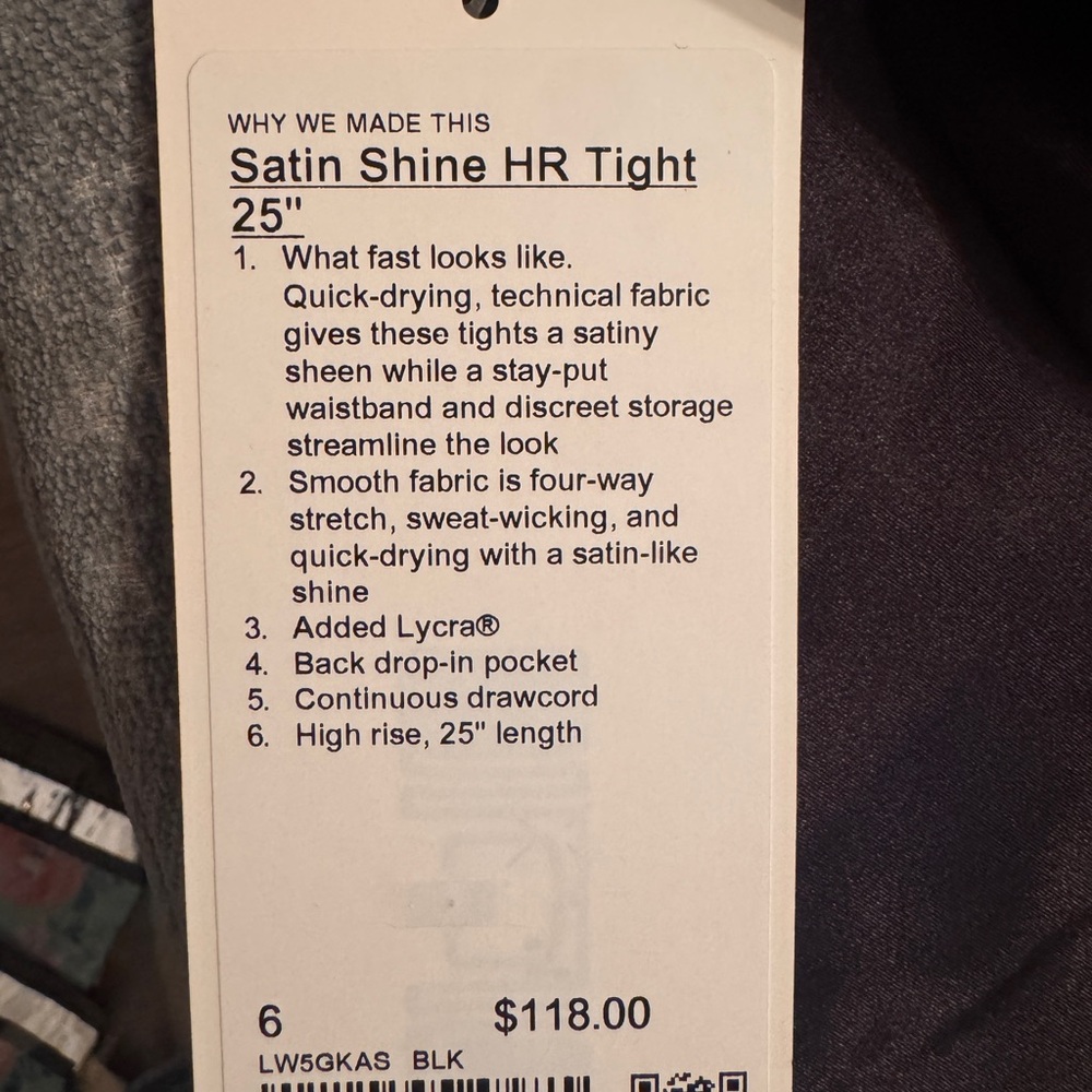 Lululemon Satin Shine High-Rise Tight 25” - Picture 9 of 10